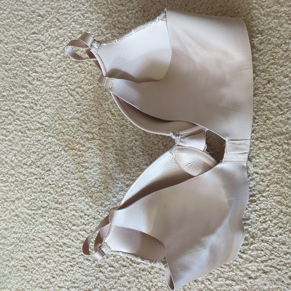 Soma Vanishing Back FC Lace Trim Beige Two Clasp Bra Size 36 C - Picture 6 of 10